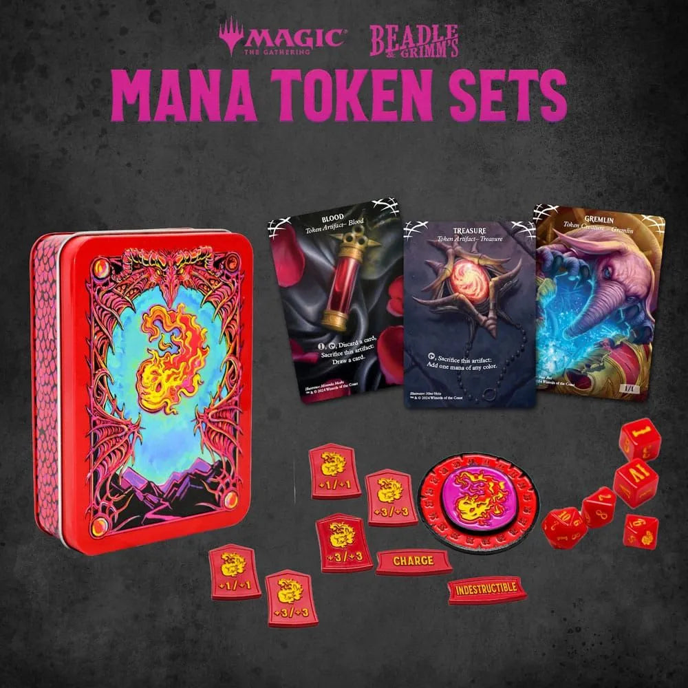 Magic the Gathering - Dice and Token Pack - Red Mana
