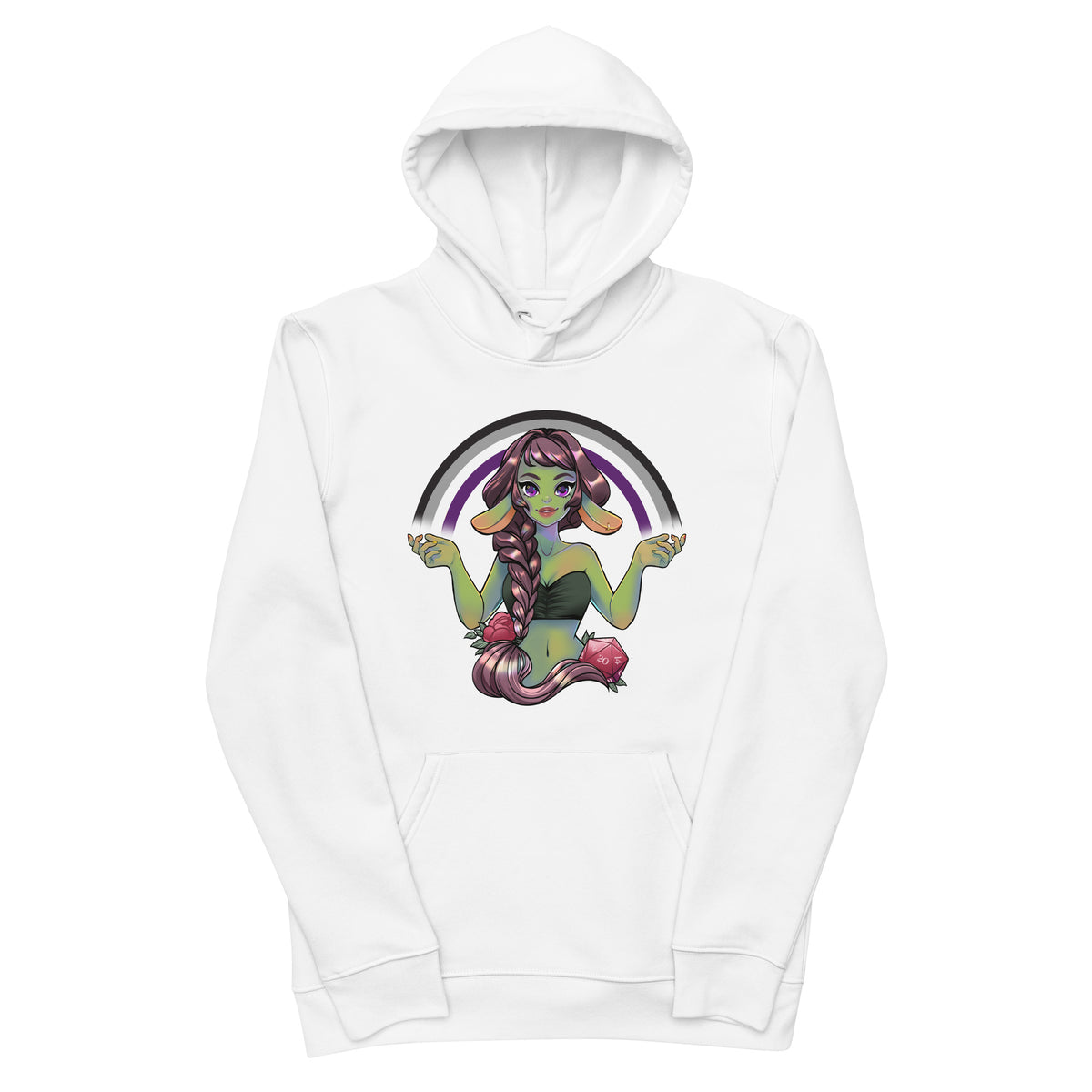 Pride Goblin - Asexual - Unisex Eco-Friendly Hoodie