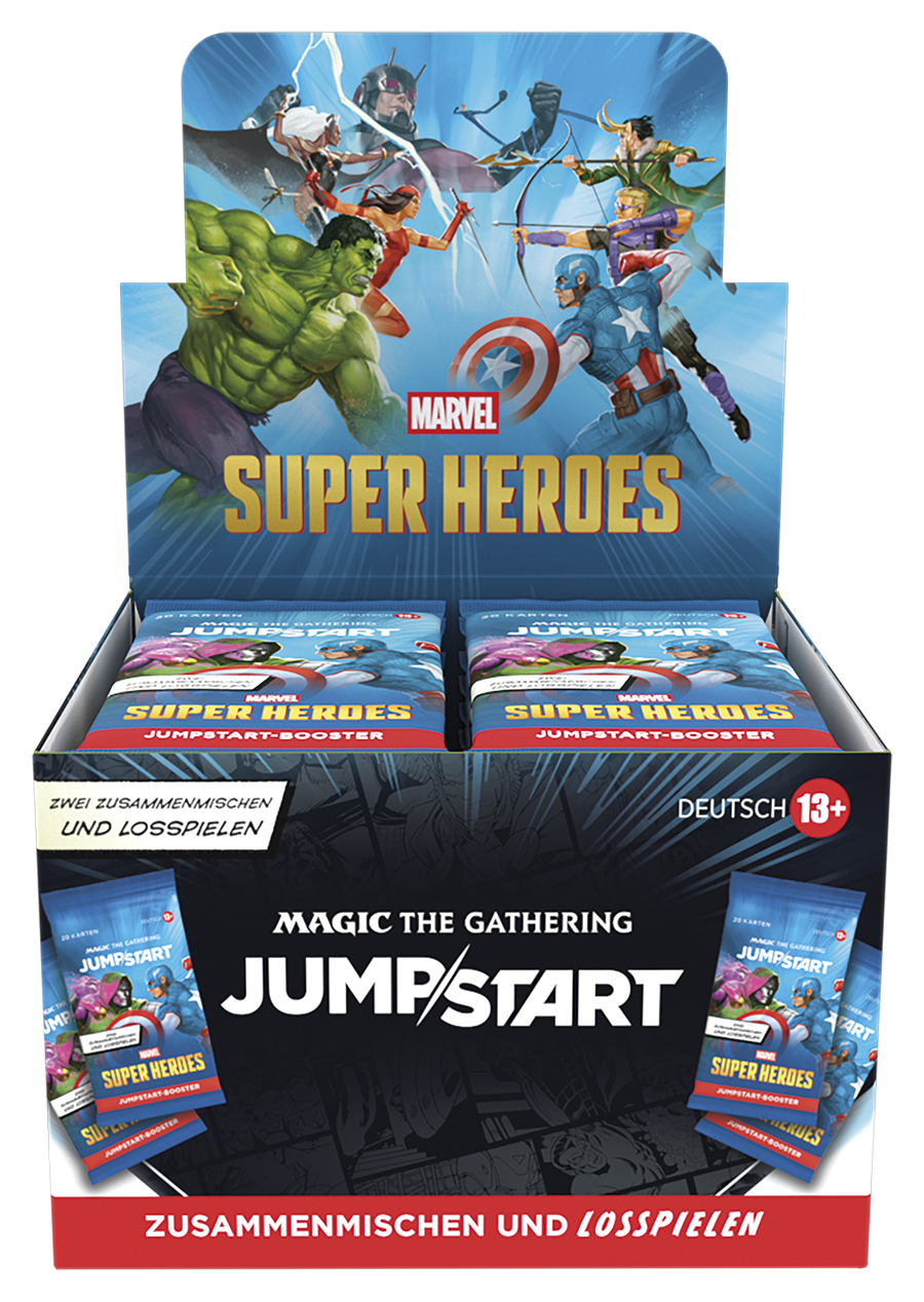 MTG Marvel Super Heroes Jumpstart Booster Display