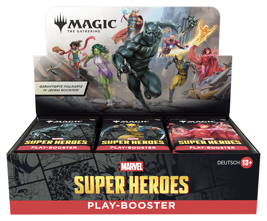Marven Super Heroes Play Booster Display