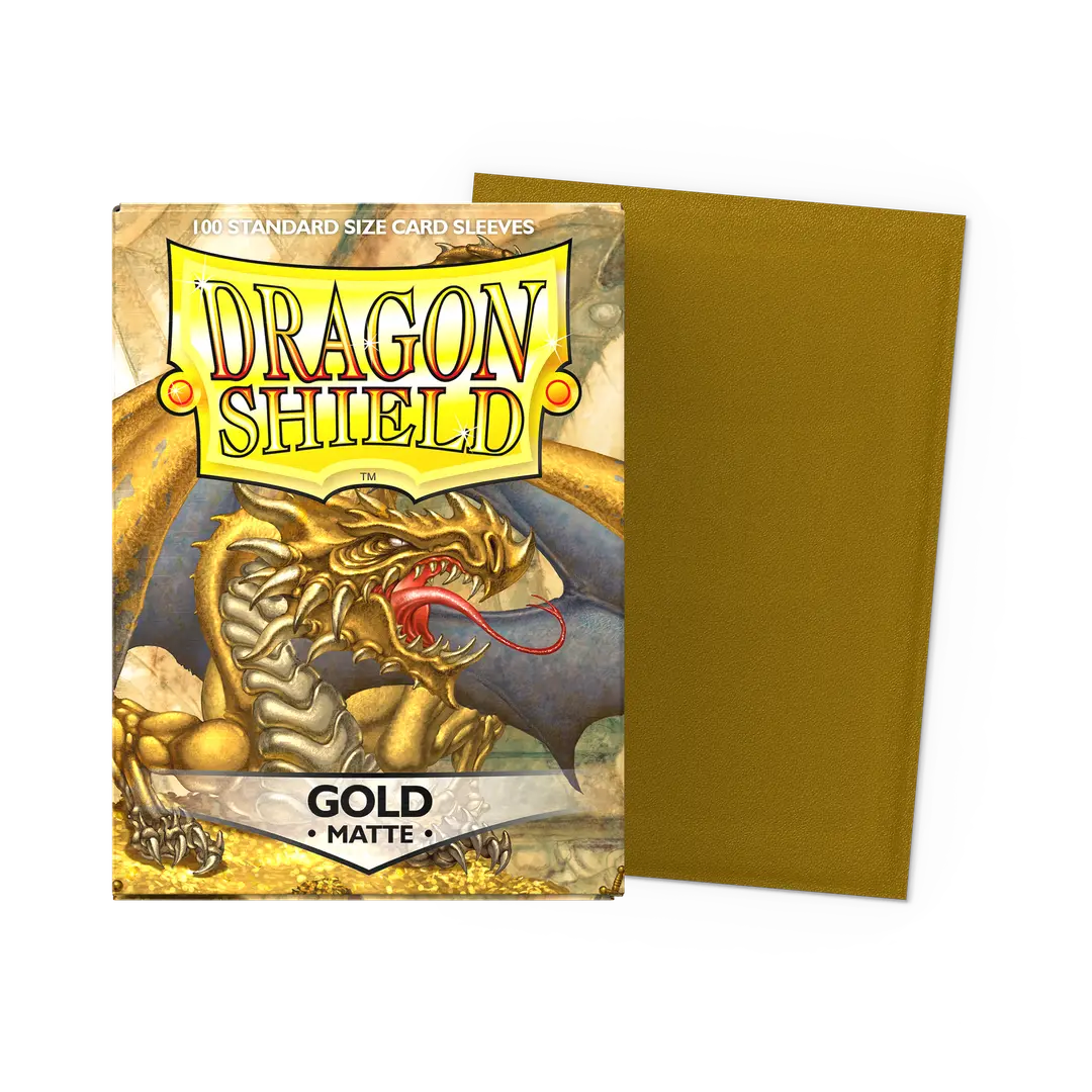 Gold - Matte Sleeves - Standard Size