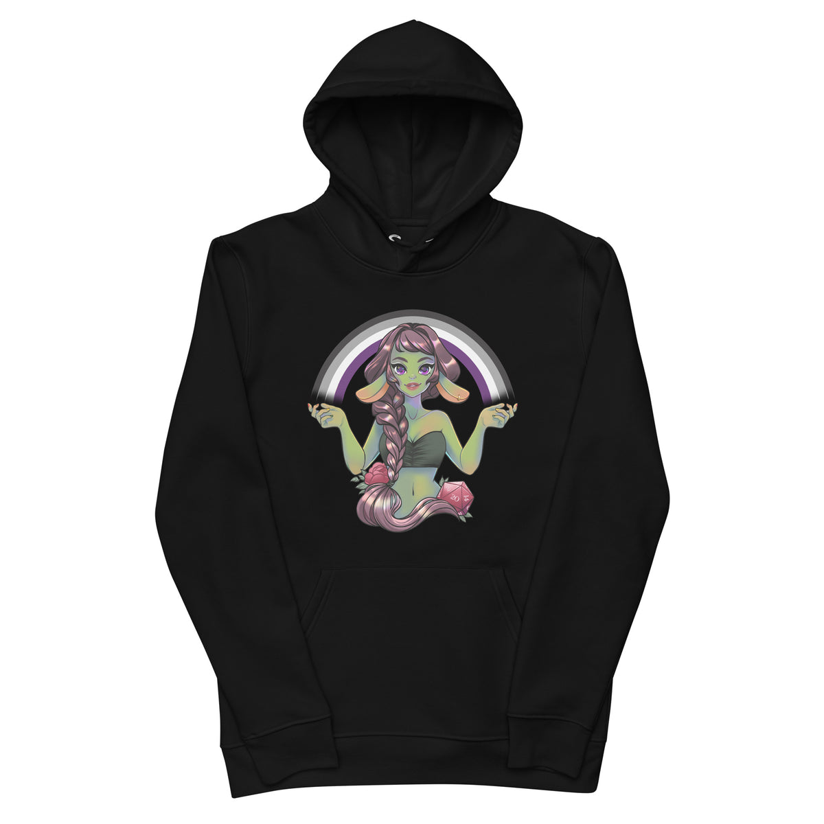 Pride Goblin - Asexual - Unisex Eco-Friendly Hoodie