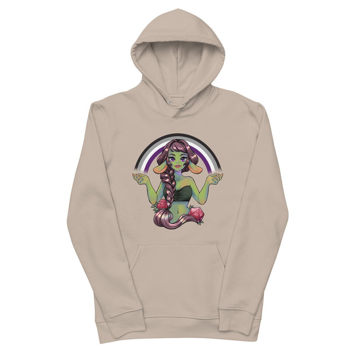 Pride Goblin - Asexual - Unisex Eco-Friendly Hoodie