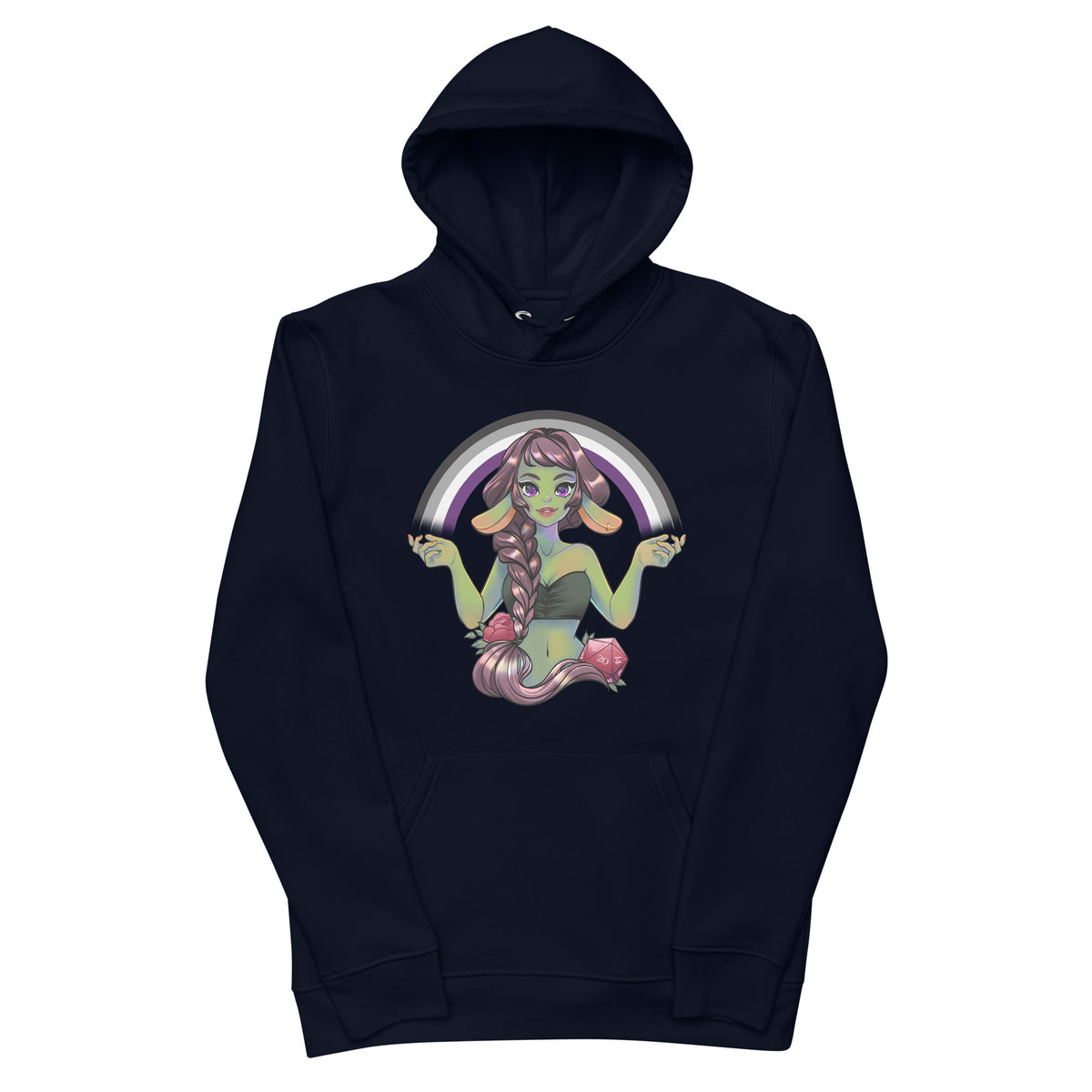 Pride Goblin - Asexual - Unisex Eco-Friendly Hoodie