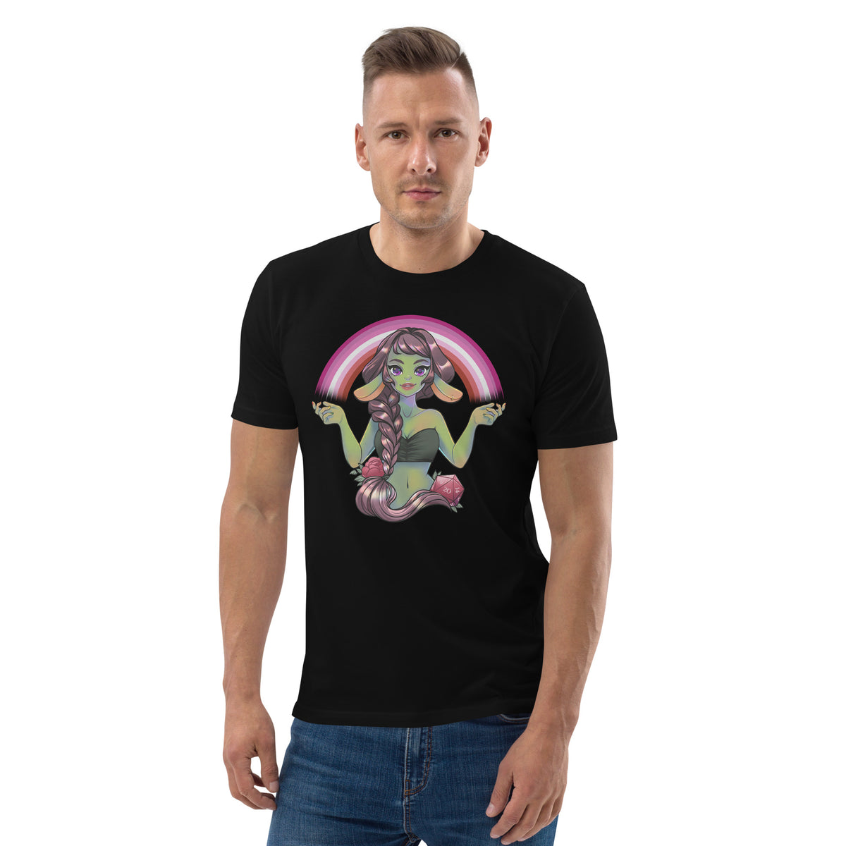 Pride Goblin - Lesbian - Unisex-Bio-Baumwoll-T-Shirt