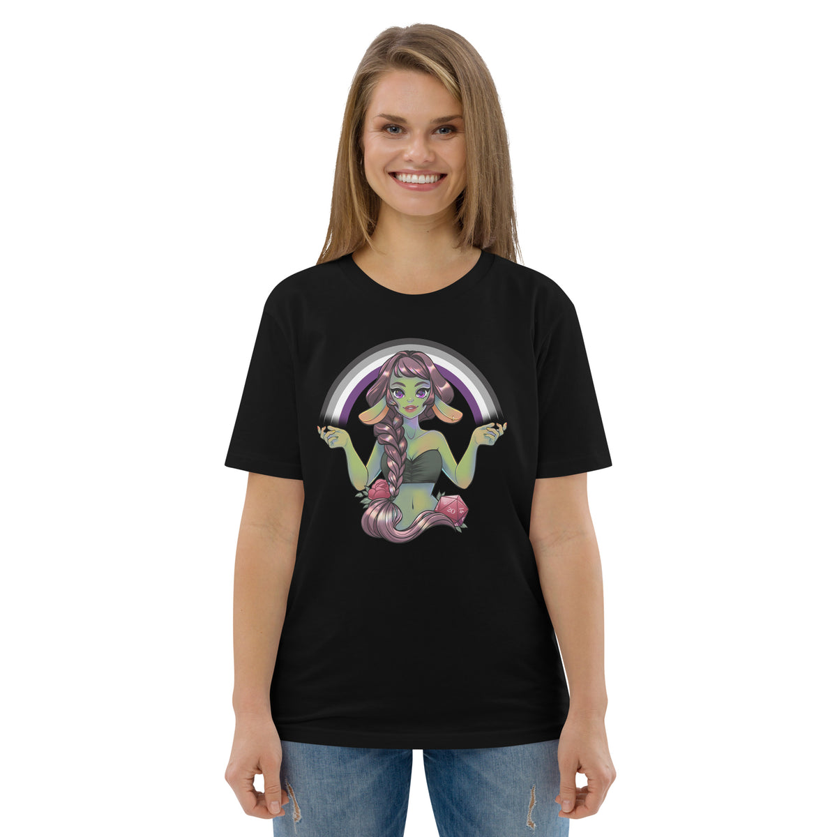 Pride Goblin - Asexual - Unisex-Bio-Baumwoll-T-Shirt