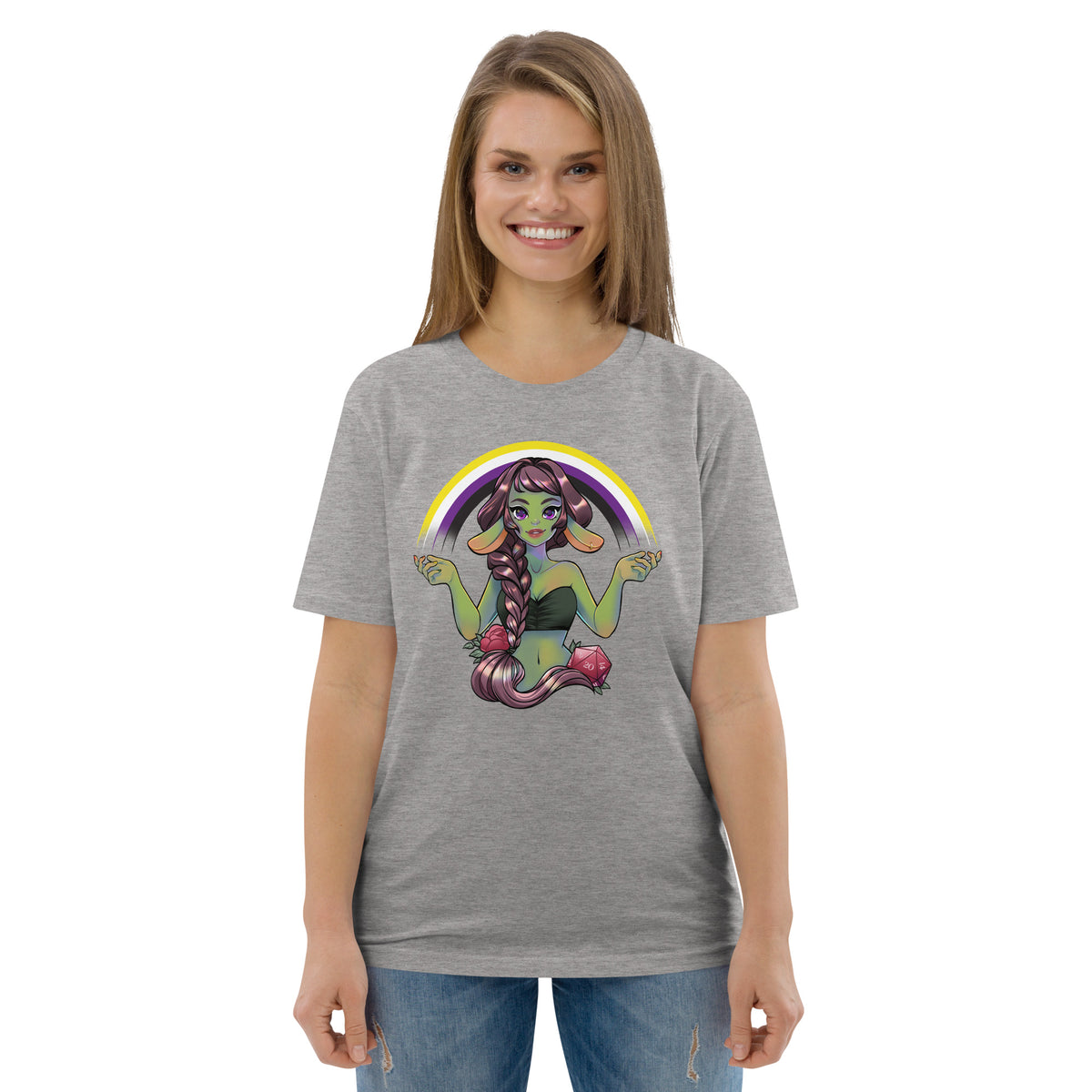 Pride Goblin - Non-Binary - Unisex-Bio-Baumwoll-T-Shirt