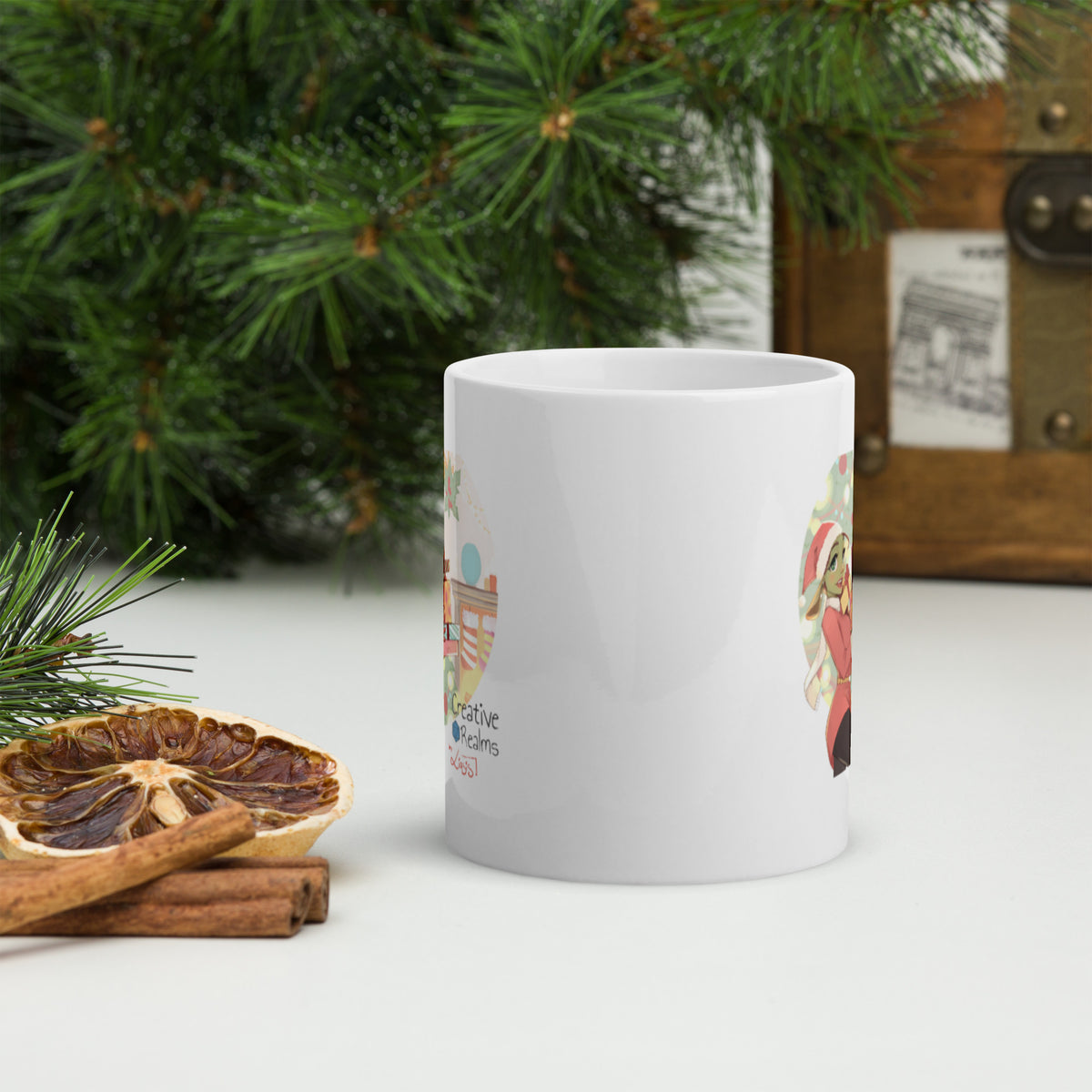 Geschenke-Goblin - Weiße, glänzende Tasse