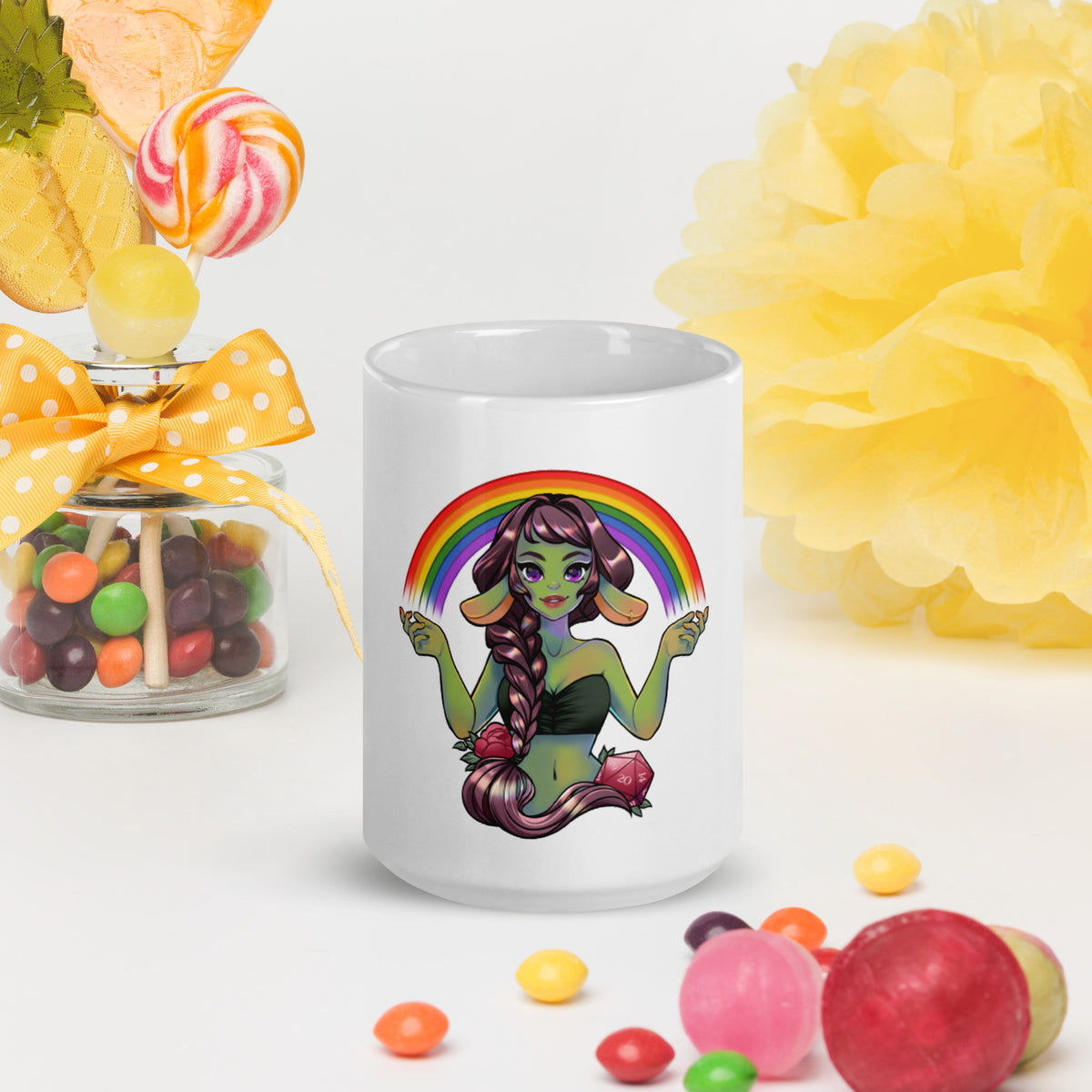 Pride Goblin - Weiße, glänzende Tasse