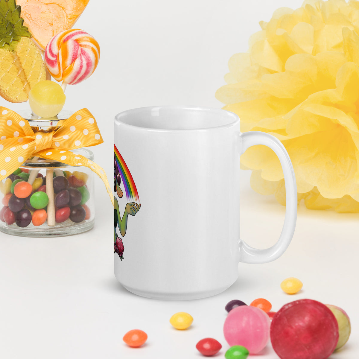 Pride Goblin - Weiße, glänzende Tasse