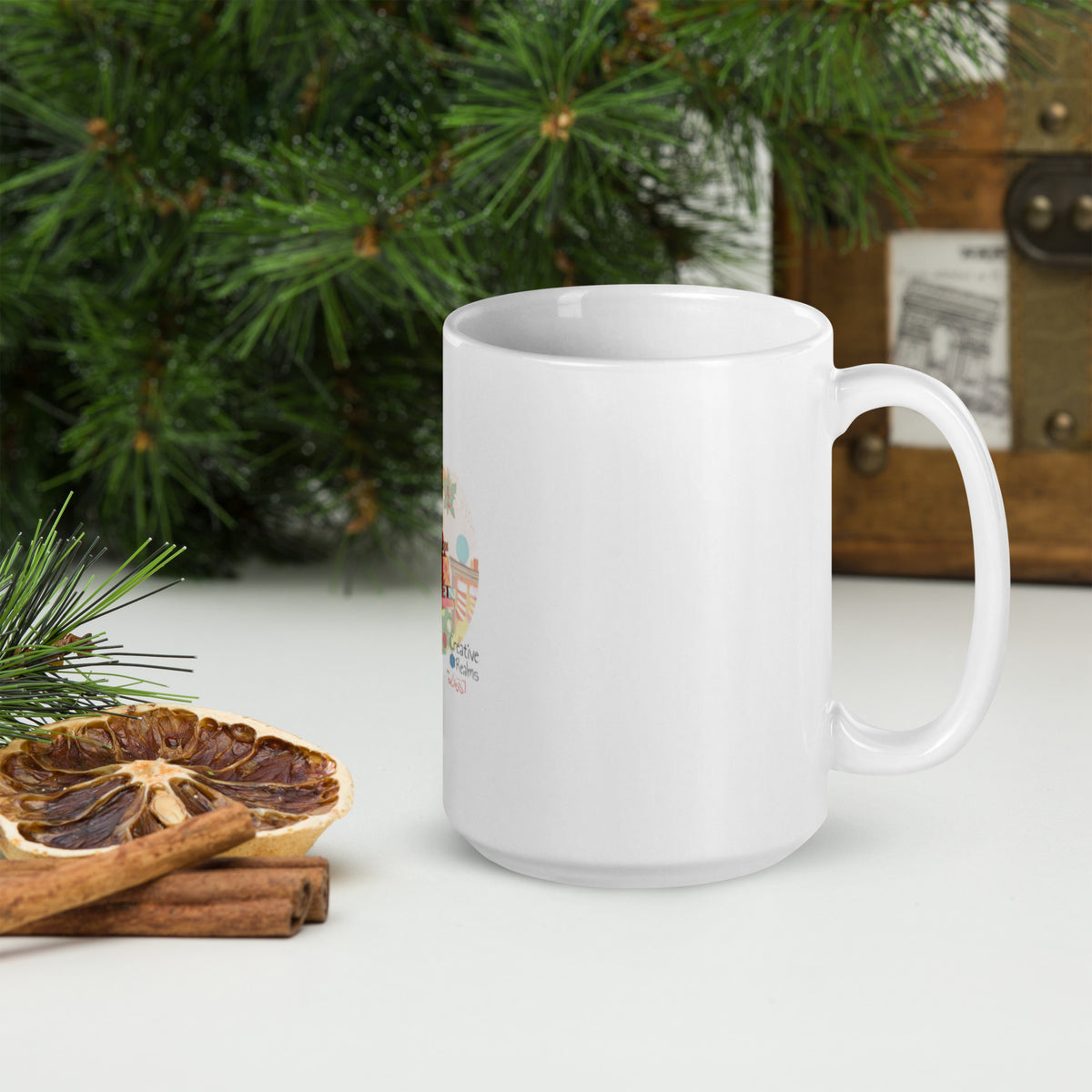 Geschenke-Goblin - Weiße, glänzende Tasse